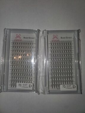 LASVAISAR Cluster Lash Trays - Black 13mm (7D 0.07)